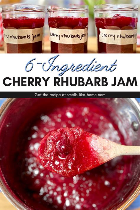 Cherry Rhubarb Jam Artofit