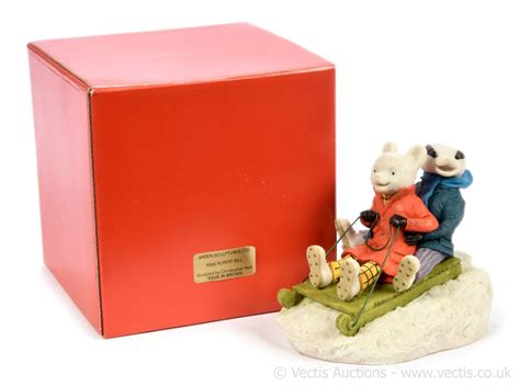 Sold Price Arden Sculptures Rupert The Bear And Bill Badger June 2