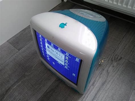 Apple Imac G3 Blueberry Model M5521 Early 2000 350 Mhz G3 192mb