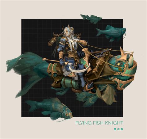 Artstation Flying Fish Knight