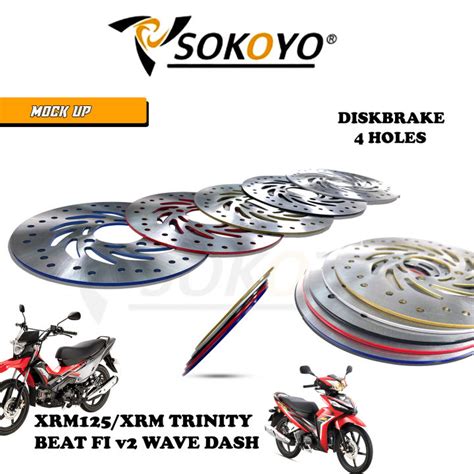 1 Pc Lighten Front Disc Brake 220mm 4 Holes For Honda XRM 125 XRM