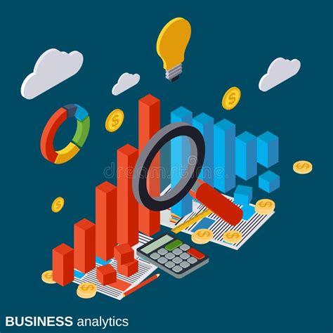 Estad Sticas Financieras Informe De Negocios Concepto Infographic