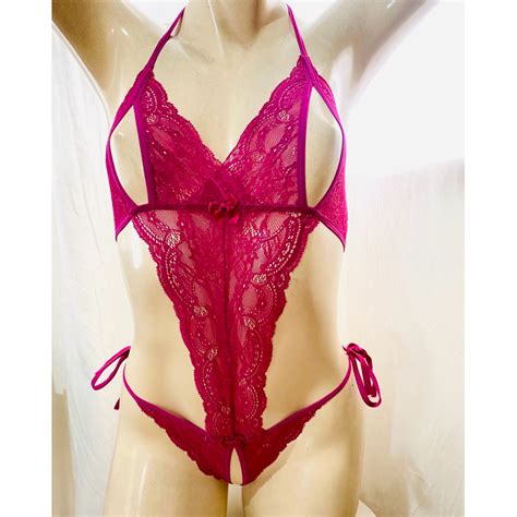 Body Rendado Lingerie Sensual Marido Apressado Bory Sexy Shopee Brasil