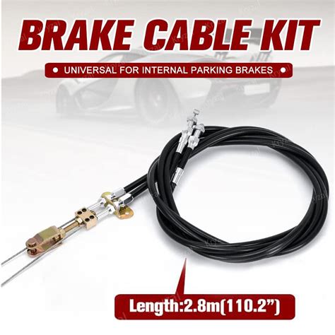 CPP Universal Rear Parking Brake Cable Kit For Wilwood 330 9371 E Brake