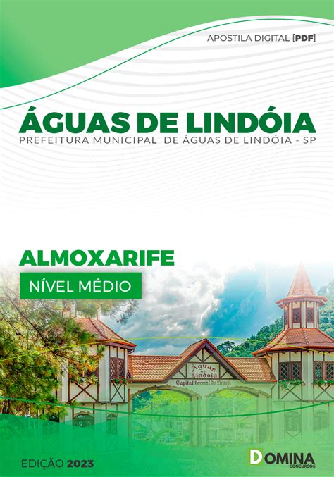 Apostila Pref Águas de Lindóia SP 2023 Almoxarife