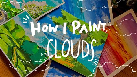 Learn How To Paint Clouds With Gouache Tutorial By Hobi Draws YouTube