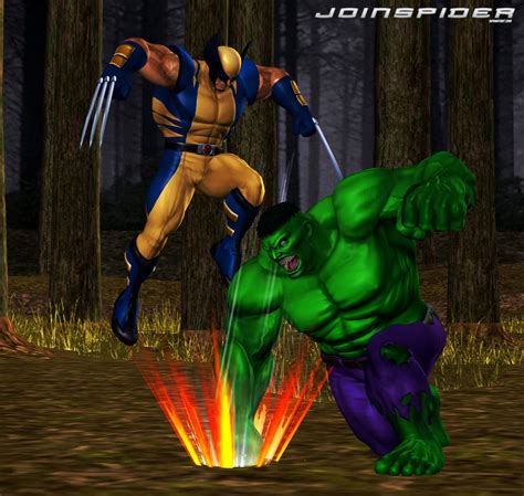 Wolverine vs Hulk by JoinSpider on DeviantArt