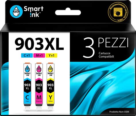 Smart Ink Cartucce Compatibili Per HP 903 XL 903XL C M Y XL 3 Combo