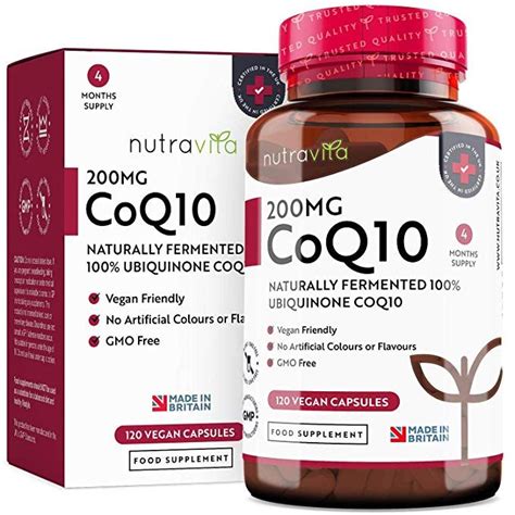 CoQ10 200mg 120 Vegan Capsules Of High Strength Co Enzyme Q10 4