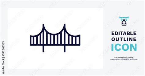 Bridge Outline Icon Thin Line Bridge Outline Icon From User Interface