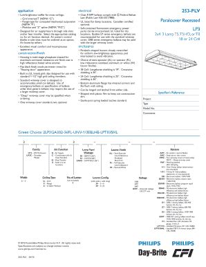 Fillable Online Lightingproducts Philips Data Sheet Lightolier