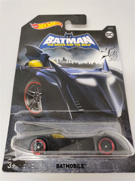 Hot Wheels Batman The Brave And The Bold Batmobile Red Rim Yellow