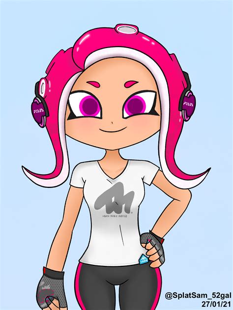 [OC] I drew one of my Octoling characters, Skye : r/splatoon