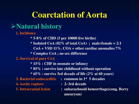 PPT - Coarctation of Aorta PowerPoint Presentation - ID:157220