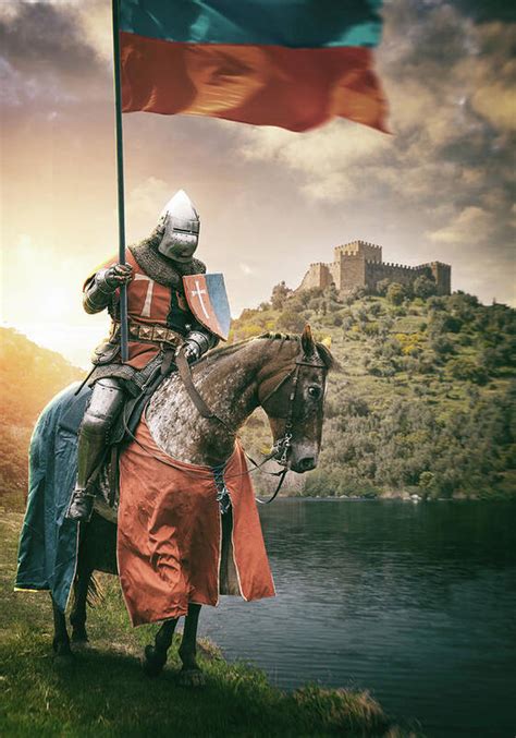 Medieval Knight 3 Poster by Carlos Caetano