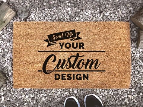 Custom Doormat Your Custom Design Personalized Doormat Etsy