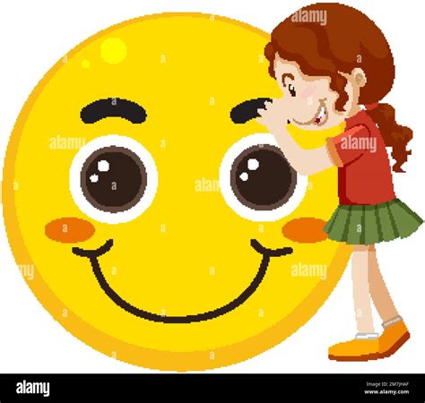 Big Smile Emoticon Girl