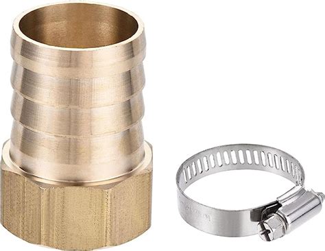 Sourcing Map Brass Barb Hose Fitting Connector Adapter 32mm Barbed X G1