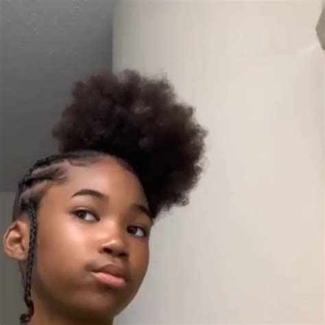 Baddiepins123♡ Video Hair Puff Black Girl Natural Hair Afro Puff