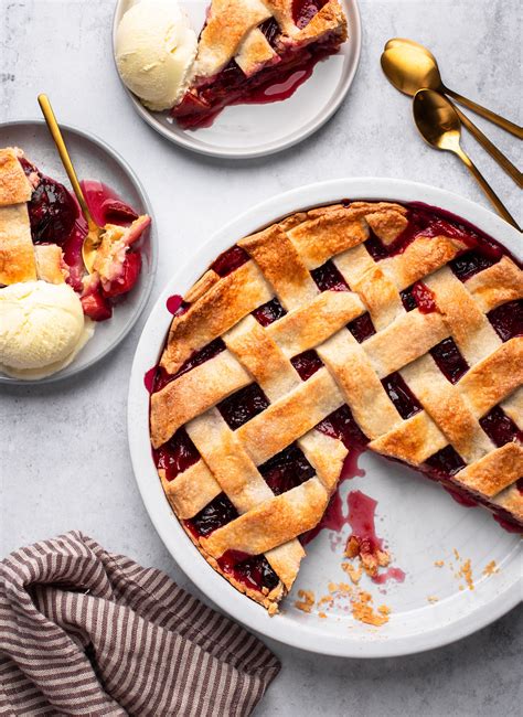 Lattice Plum Pie Recipe The Feedfeed