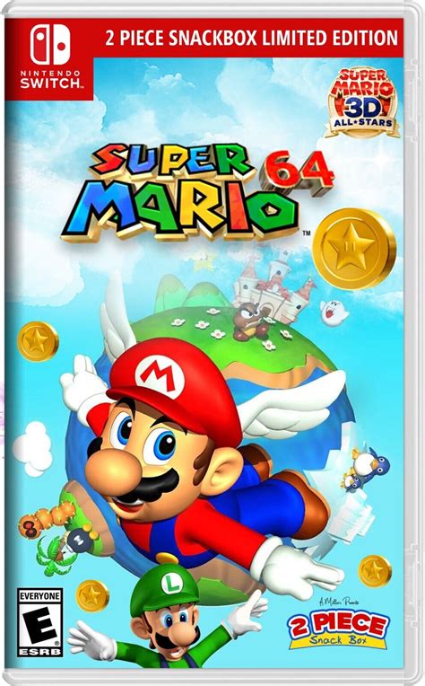 Super Mario 64 3D Allstars Holographic Cover Art Only No Game