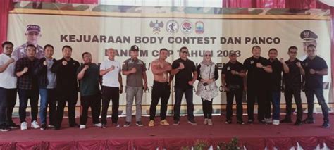 Kejuaraan Body Contest Dan Panco Dandim Cup Lamsel 2023 Jadi Event