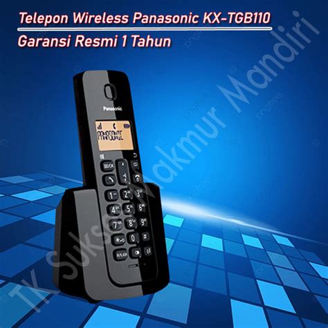 Jual Telepon Wireless Panasonic KX TGB110 Cordless Phone KX TGB 110