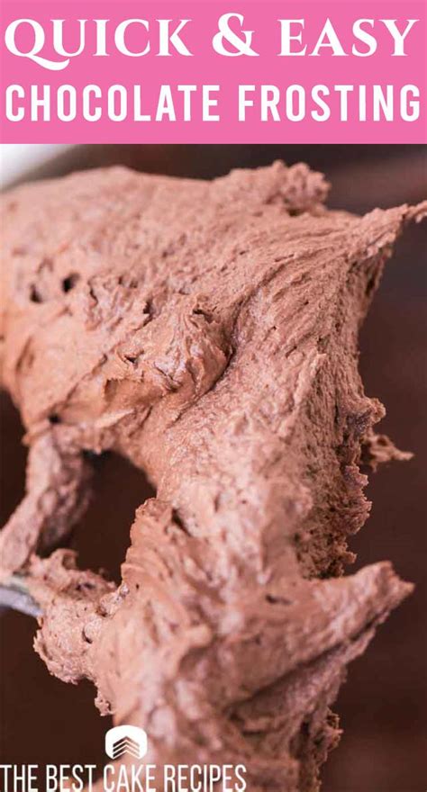 Easy Chocolate Frosting Recipe The Best Cake Recipes