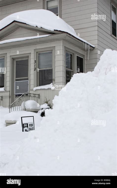 View Of Snowy Drifts Road Roadside In The City Street Nobody Vertical