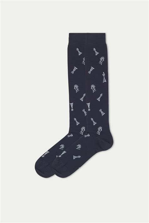 Mens Long Patterned Cotton Socks Long Socks Men Tezenis