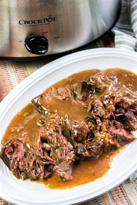 Easy Slow Cooker Roast Beef And Gravy Crockpot Pot Roast