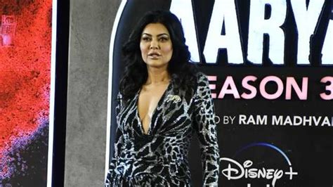 Sushmita Sen looks elegant in sequin gown at Aarya 3 trailer launch ...