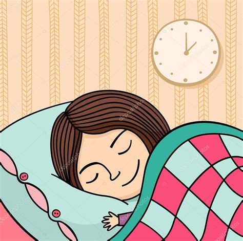 Niña Durmiendo — Vector De Stock © Samiola 36827757