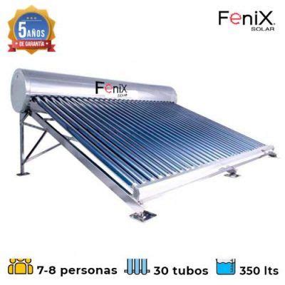 Calentador Solar Fenix 30 Tubos Baja Presión 350 Litros LedsBeSolar