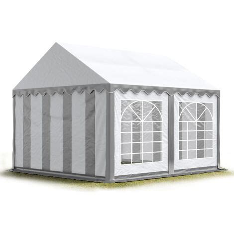 Tendone Per Feste X M Pvc Grigio Bianco Impermeabile Gazebo Da