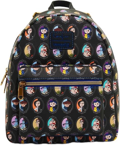 Loungefly Coraline Split Cameo Mini Backpack Black None