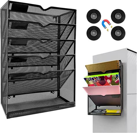 Amazon Ocooca Super Strong 6 Tier Magnetic File Holder Mesh Wall