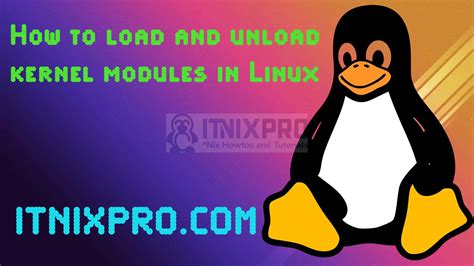 How To Load And Unload Kernel Modules In Linux Itnixpro