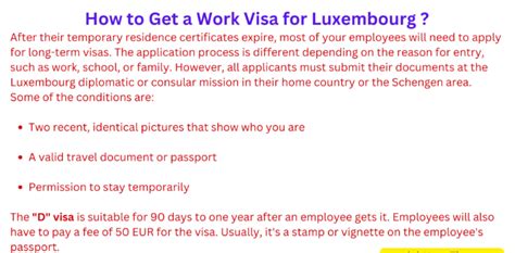 Luxembourg Work Visa For Indians 2024 Apply Online