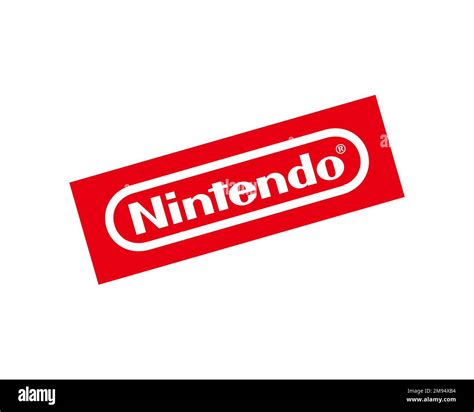 Nintendo, rotated logo, white background Stock Photo - Alamy