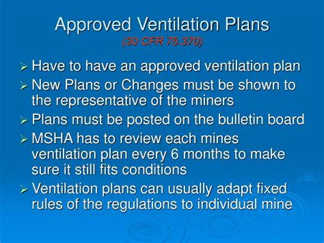 Ppt Mine Ventilation Under Msha Regulation Powerpoint Presentation