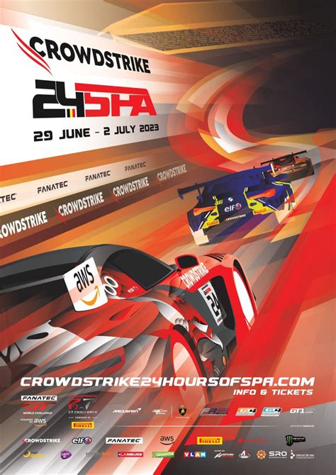 Un Nouveau Look Pour Laffiche Des Crowdstrike 24 Heures De Spa