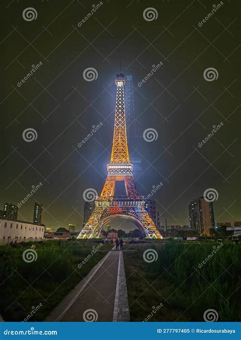 Replica of the Eiffel Tower To Decorate an Square in China Editorial ...