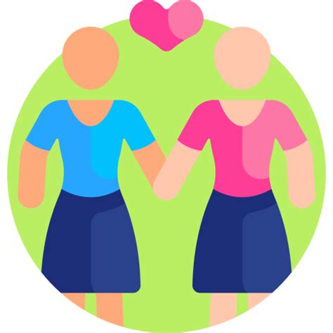 Lesbian Detailed Flat Circular Flat Icon