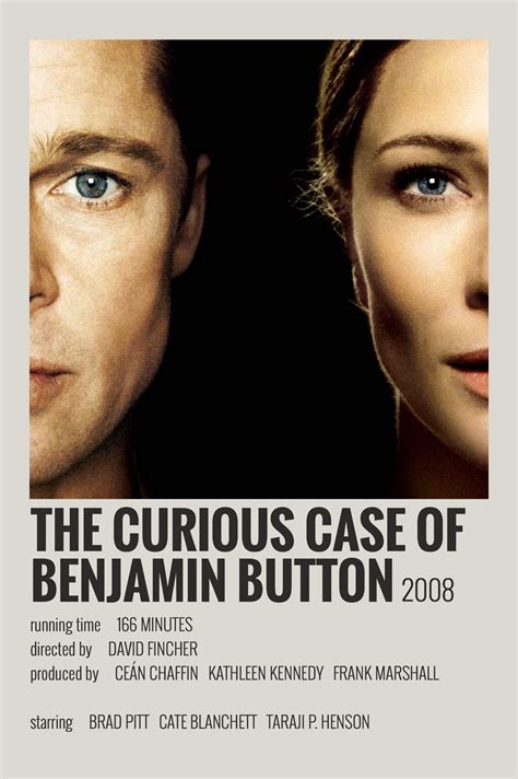 The Curious Case Of Benjamin Button By Maja Movie Posters Minimalist