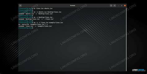 Mv Command In Linux With Examples Linux Command Line Tutorial