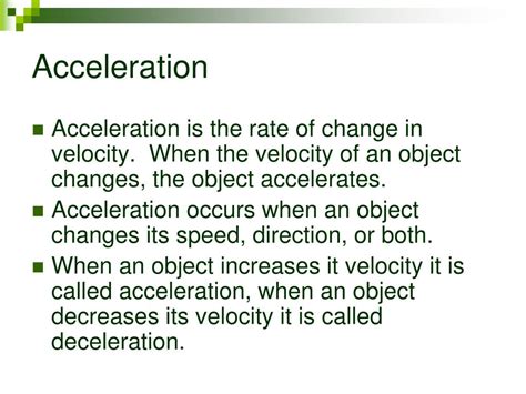 Ppt Motion Speed Velocity And Acceleration Powerpoint Presentation