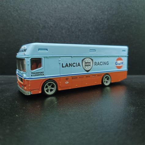 Jual Hot Wheels Euro Hauler Lancia Racing Gulf Team Transport Loose Kota Semarang Maffia