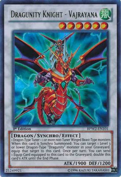 Bpw2 En101 Dragunity Knight Vajrayana Yu Gi Oh