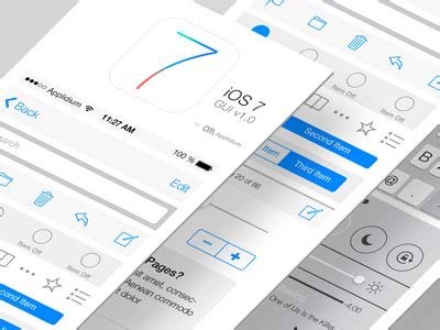 Beautiful Ios Gui Psd Kits Templates Designbump